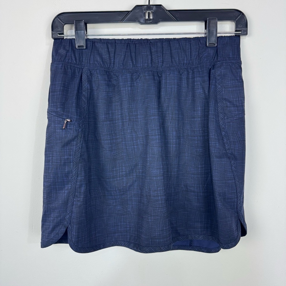 Calia Navy Blue Printed Mini Skirt Sporty Tennis Pickleball Summer